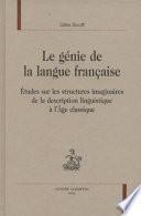 Le génie de la langue française