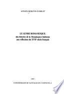 Le genre romanesque