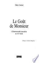 Le goût de monsieur