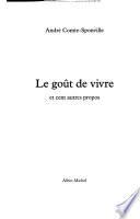 Le goût de vivre