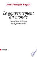 Le gouvernement du monde