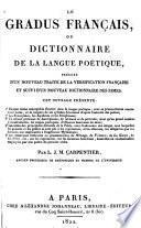 Le gradus français, ou Dictionnaire de la langue poétique