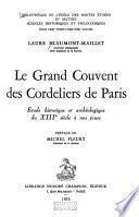 Le Grand couvent des Cordeliers de Paris