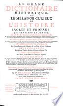 Le grand dictionaire historique