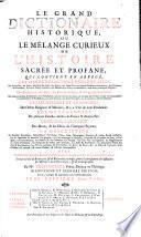 Le grand dictionaire historique