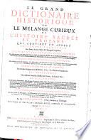 Le grand dictionaire historique, ou, Le mélange curieux de l'histoire sacrée et profane