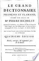 Le grand dictionnaire françois et flamand