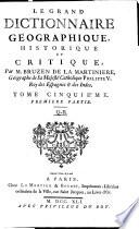 Le Grand dictionnaire géographique et critique