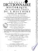LE GRAND DICTIONNAIRE HISTORIQUE