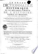 LE GRAND DICTIONNAIRE HISTORIQUE