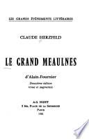Le grand Meaulnes d'Alain-Fournier
