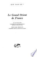 Le Grand Orient de France