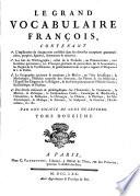 Le grand vocabulaire françois