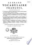 Le grand vocabulaire françois