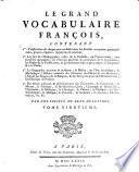 Le grand vocabulaire françois
