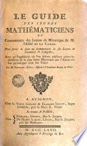 Le guide des jeunes mathématiciéns