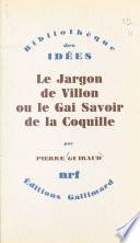 Le jargon de Villon