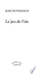 Le jeu de l'oie