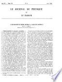 Le Journal de physique et le radium