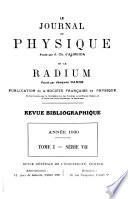 Le Journal de physique et le radium