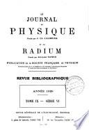 Le Journal de physique et le radium