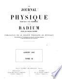 Le Journal de physique et le radium