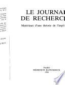 Le journal de recherche