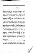 Le journal des hommes libres, N°. II, contient un article ...
