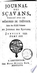 Le journal des sçavans, combiné avec les mémoires de Trévoux