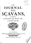Le journal des sçavans, pour l'anne ...