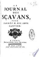 Le journal des sçavans, pour l'anne ...