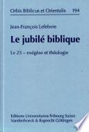 Le jubilé biblique