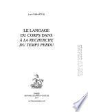 Le langage du corps dans À la recherche du temps perdu