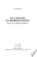 Le langage en représentation