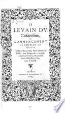 Le levain du Calvinisme