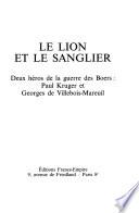 Le lion et le sanglier