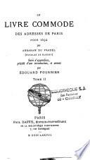Le Livre commode des adresses de Paris pour 1692