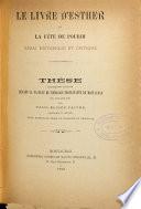 Le livre d'Esther et la fête de Pourim