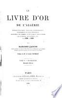 Le livre d'or de l'Algérie