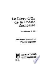 Le livre d'or de la poésie française