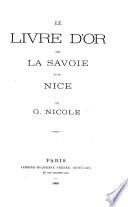 Le livre d'or de la Savoie et de Nice