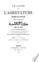 Le livre de l'agriculture d'Ibn al-Awam