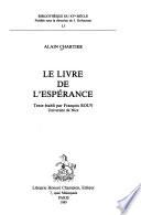 Le livre de l'espérance