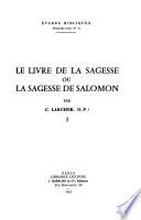 Le livre de la sagesse, ou, La sagesse de Salomon