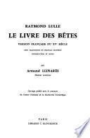 Le livre des bêtes