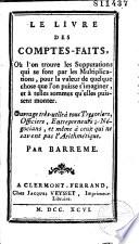 Le Livre des comptes-faits... par Barreme