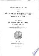 Le livre des métiers d'Étienne Boileau
