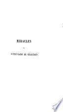 Le livre des miracles de Notre-Dame de Chartres