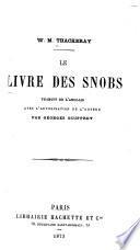 Le livre des snobs