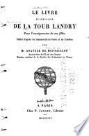 Le livre du chevalier de La Tour Landry